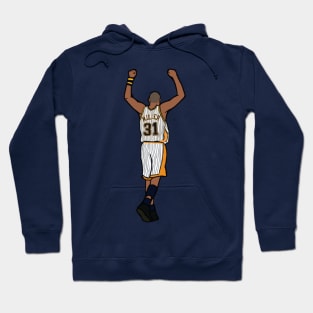 Reggie Miller Throwback Celebration Indiana Pacers NBA Hoodie